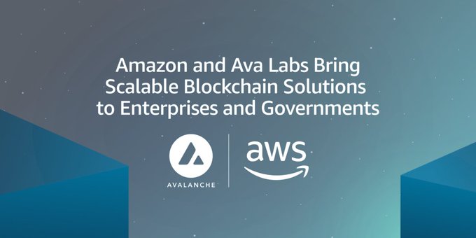 AWS アマゾンウェブサービス 企業や政府向けのブロックチェーンソリューションの規模拡大に向け(仮想通貨）Avalancheと提携