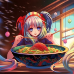 【NFT】Ramen Lover Hungry Girl #10