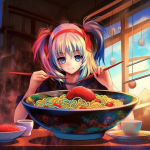 【NFT】Ramen Lover Hungry Girl #21