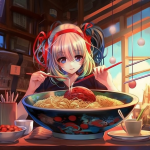 【NFT】Ramen Lover Hungry Girl #28