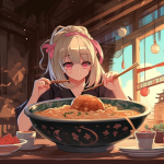 【NFT】Ramen Lover Hungry Girl #3