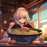 【NFT】Ramen Lover Hungry Girl #36