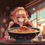 【NFT】Ramen Lover Hungry Girl #41