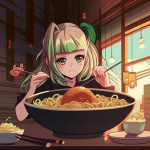 【NFT】Ramen Lover Hungry Girl #47