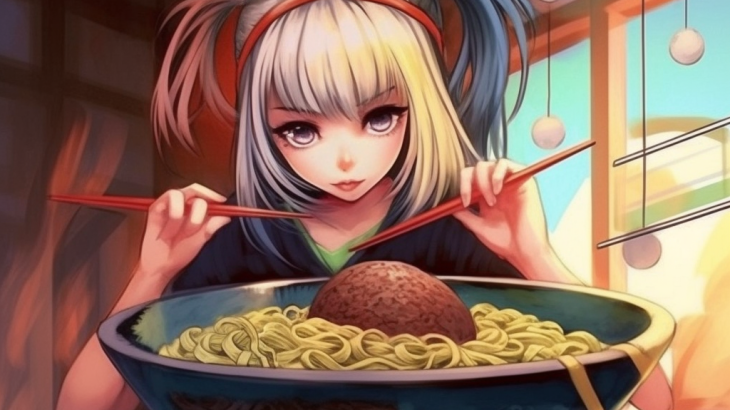 【NFT】Ramen Lover Hungry Girl #52