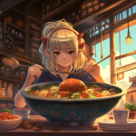 【NFT】Ramen Lover Hungry Girl #6