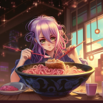 【NFT】Ramen Lover Hungry Girl #80